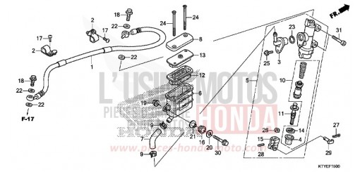 REAR BRAKE MASTER CYLINDER CBR125RTF de 2015